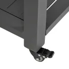 Udendørs vogn i malet aluminium med forskellige overflader - Hotel Viadurini