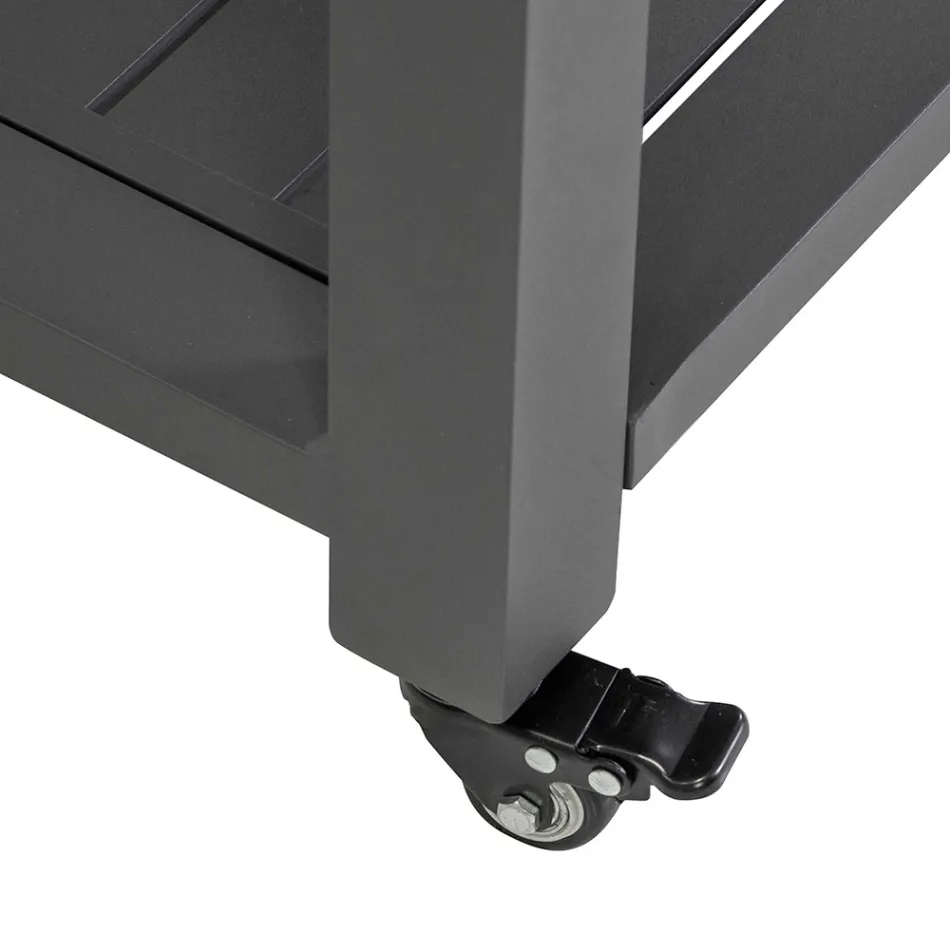 Udendørs vogn i malet aluminium med forskellige overflader - Hotel Viadurini