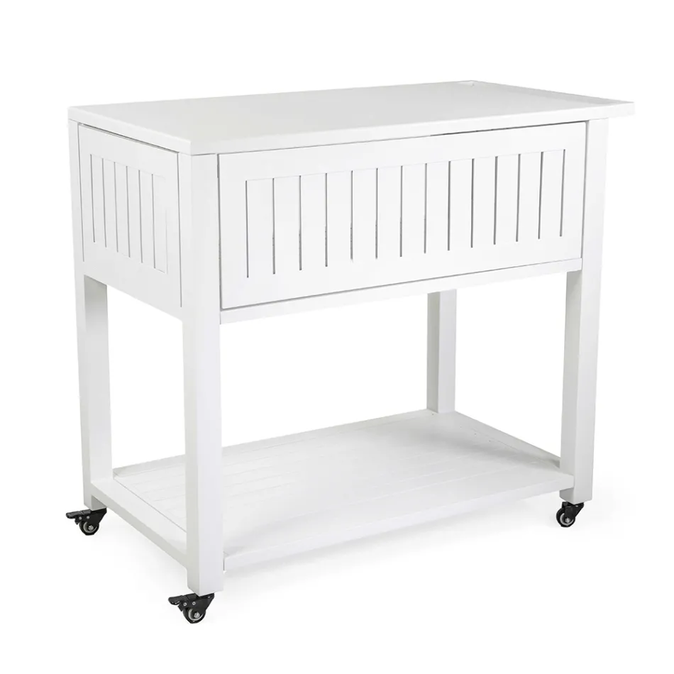 Udendørs vogn i malet aluminium med forskellige overflader - Hotel Viadurini