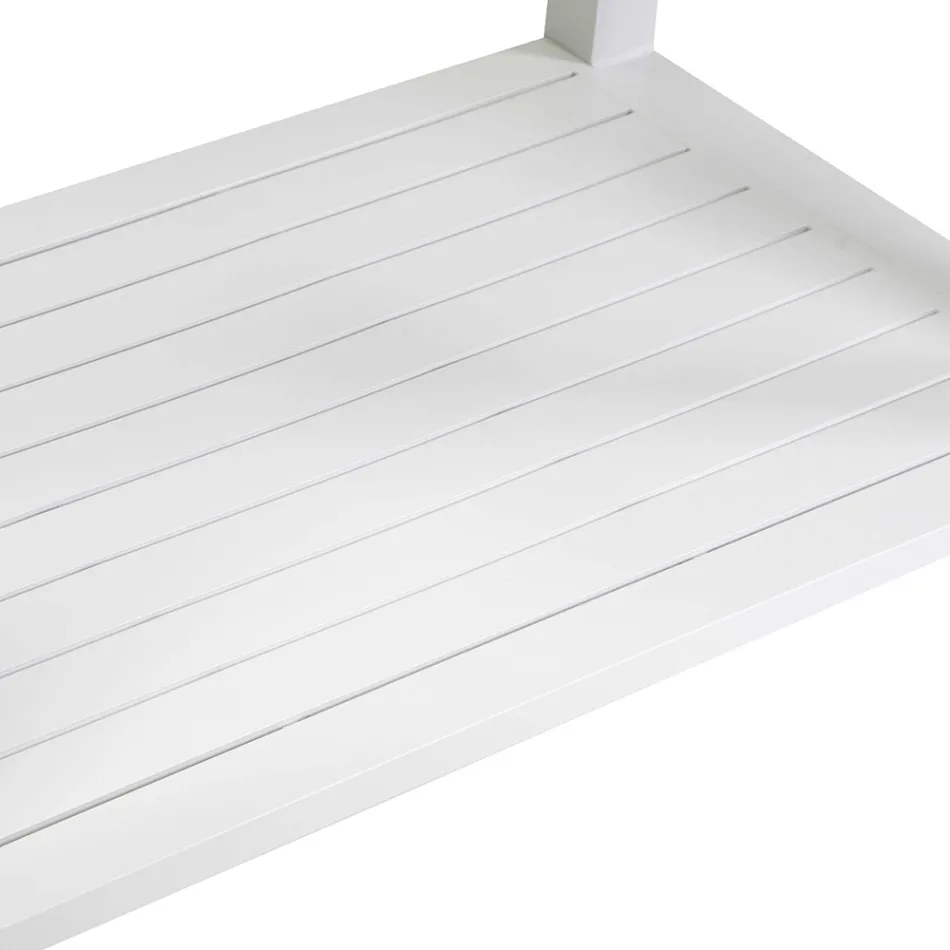 Udendørs vogn i malet aluminium med forskellige overflader - Hotel Viadurini