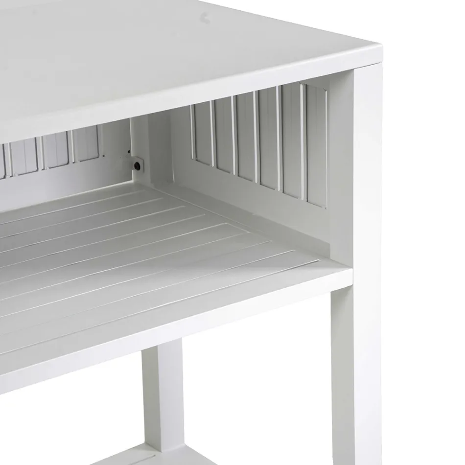 Udendørs vogn i malet aluminium med forskellige overflader - Hotel Viadurini