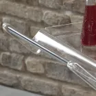 Foldevogn i gennemsigtig akrylkrystal 2 bakker - Aristocles Viadurini