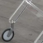 Foldevogn i gennemsigtig akrylkrystal 2 bakker - Aristocles Viadurini