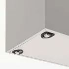 Forlængervogn i Columbus åben porøs hvid melamin Viadurini