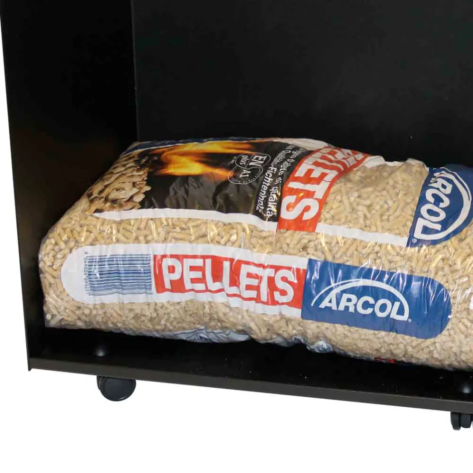 Metal Pillepose Holder Trolley med hjul Made in Italy - Pinguino Viadurini