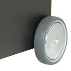 Metal trævogn med 4 hjul Made in Italy - Coccinella Viadurini