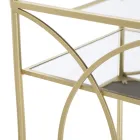 Madvogn med jernstruktur og spejlede toppe - Mink Viadurini