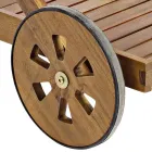 Havemadvogn i Design Acacia Wood - Roxen Viadurini