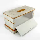 Bryst håndlavet i massivt træ med guldprofiler fremstillet i Italien - Caio Viadurini