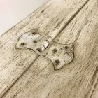 Bryst håndlavet i massivt træ med guldprofiler fremstillet i Italien - Caio Viadurini