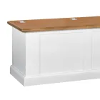 Skrin i fineret træ og forskellige finisher lavet i Italien - Hermod Viadurini