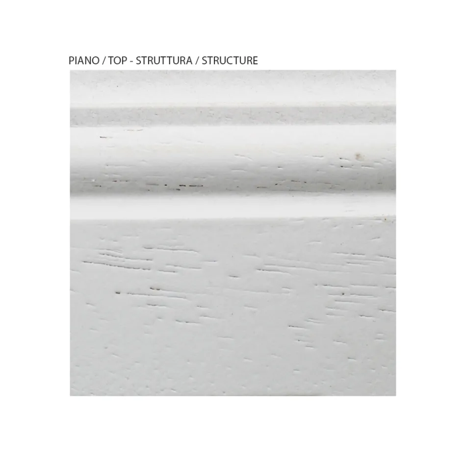 Skrin i fineret træ og forskellige finisher lavet i Italien - Hermod Viadurini