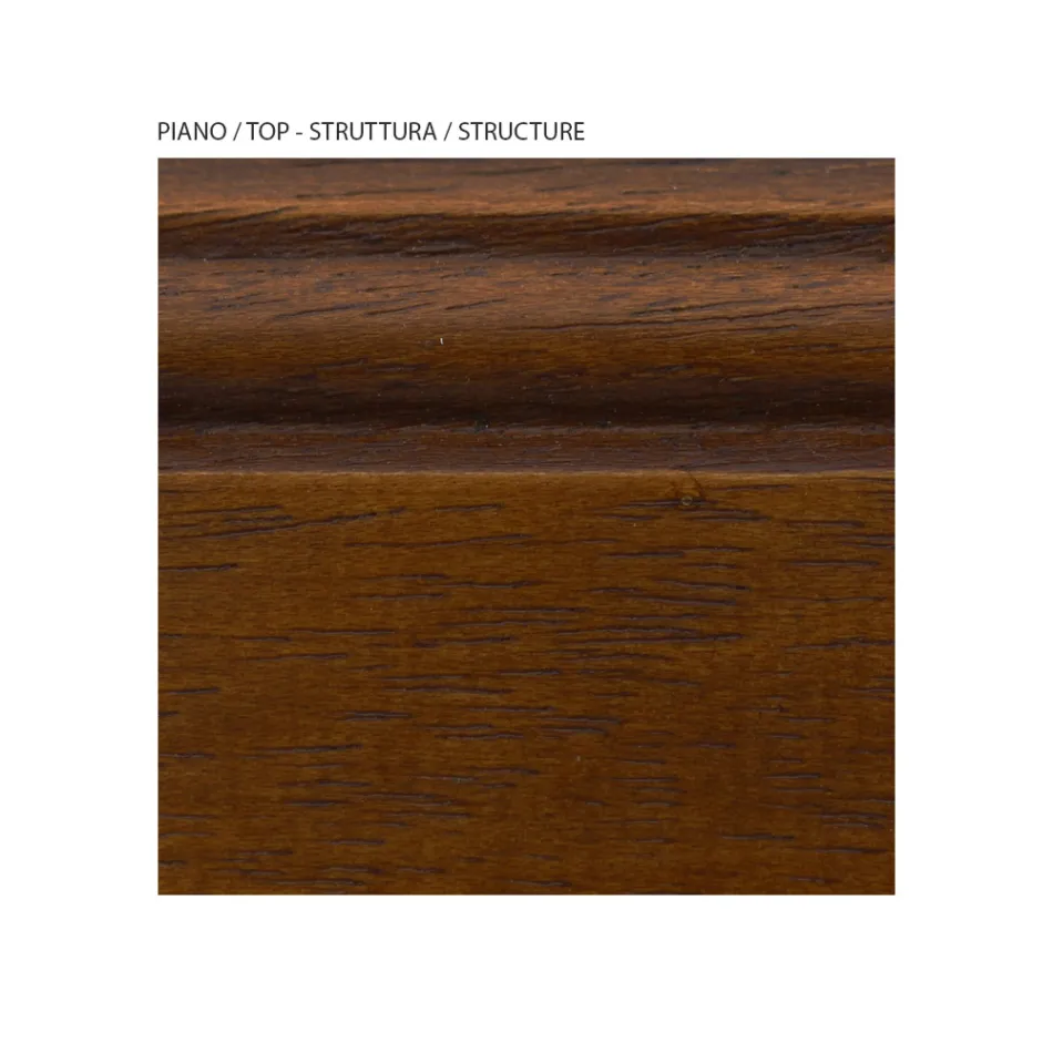 Skrin i fineret træ og forskellige finisher lavet i Italien - Hermod Viadurini