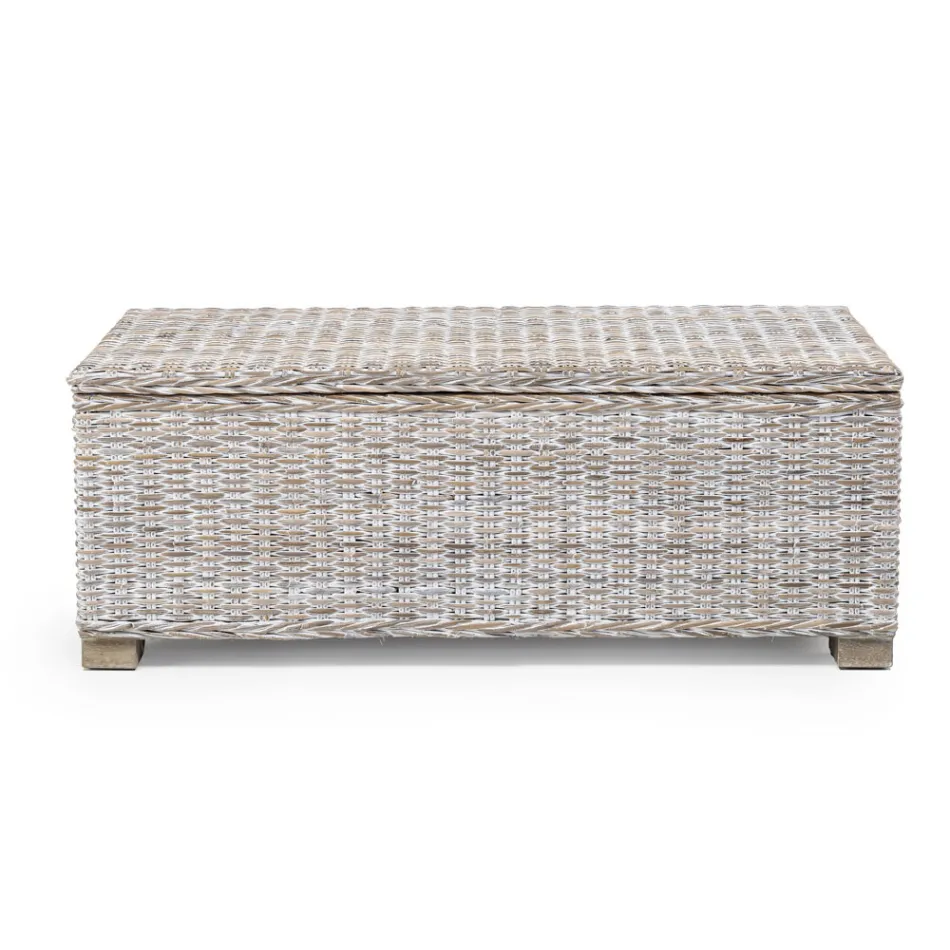 Udendørs kiste i naturfiber af Kubù - Nogitsune Viadurini