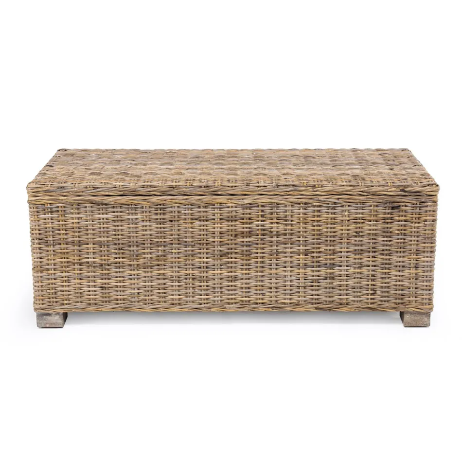 Udendørs kiste i naturfiber af Kubù - Nogitsune Viadurini