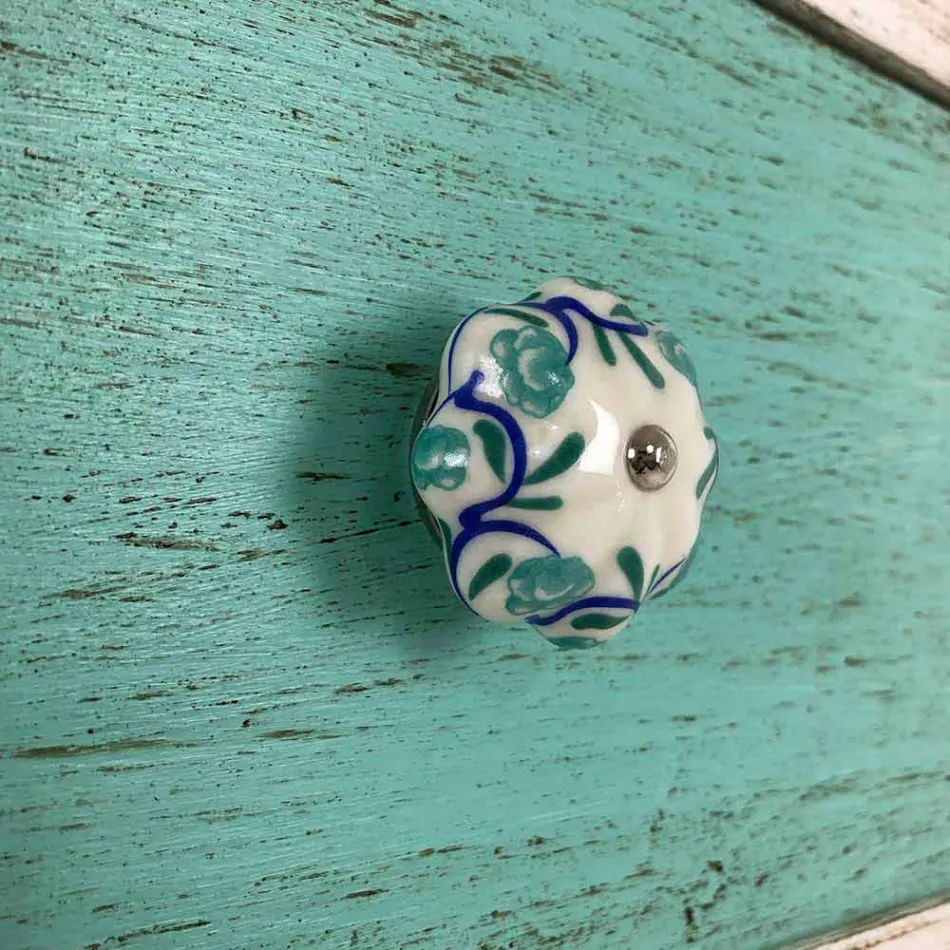 Håndværker kommode med 4 skuffer i hvidt træ fremstillet i Italien - Manhattan Viadurini