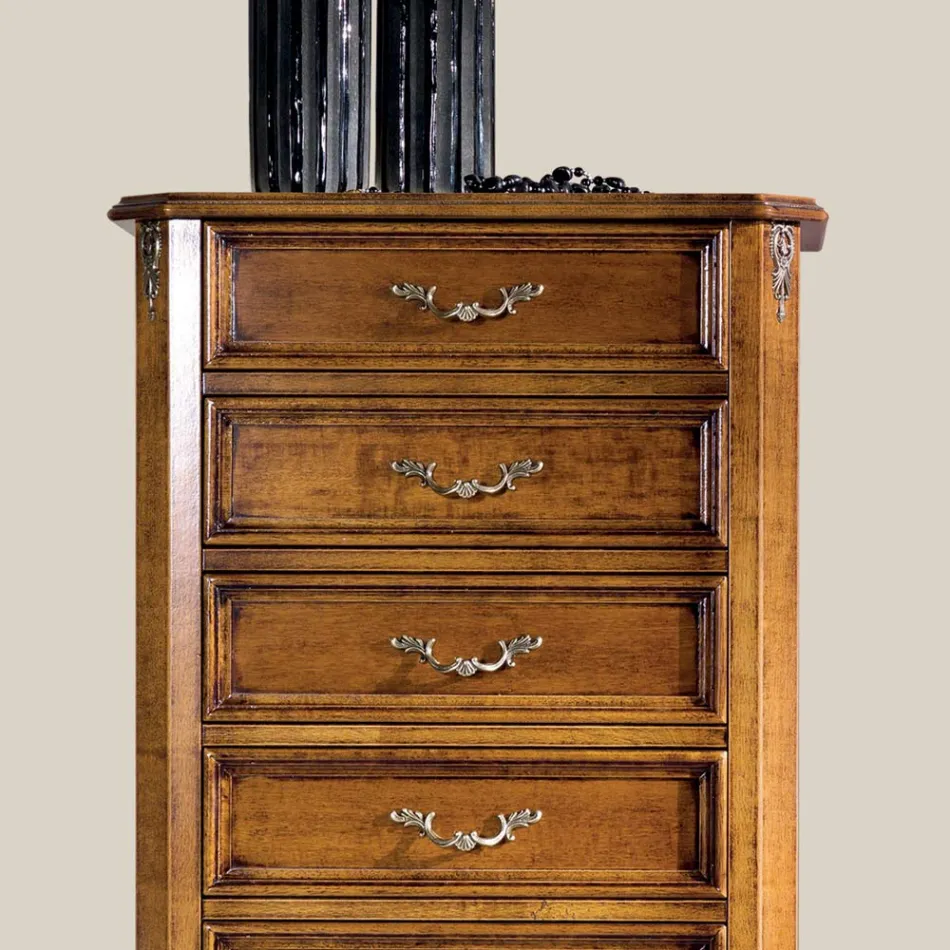 Klassisk stil trækommode med 7 eller 5 skuffer lavet i Italien - Richard Viadurini