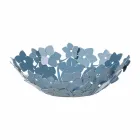 Midtstykke med blomster i mudjern, hvid eller blå - Marken Viadurini