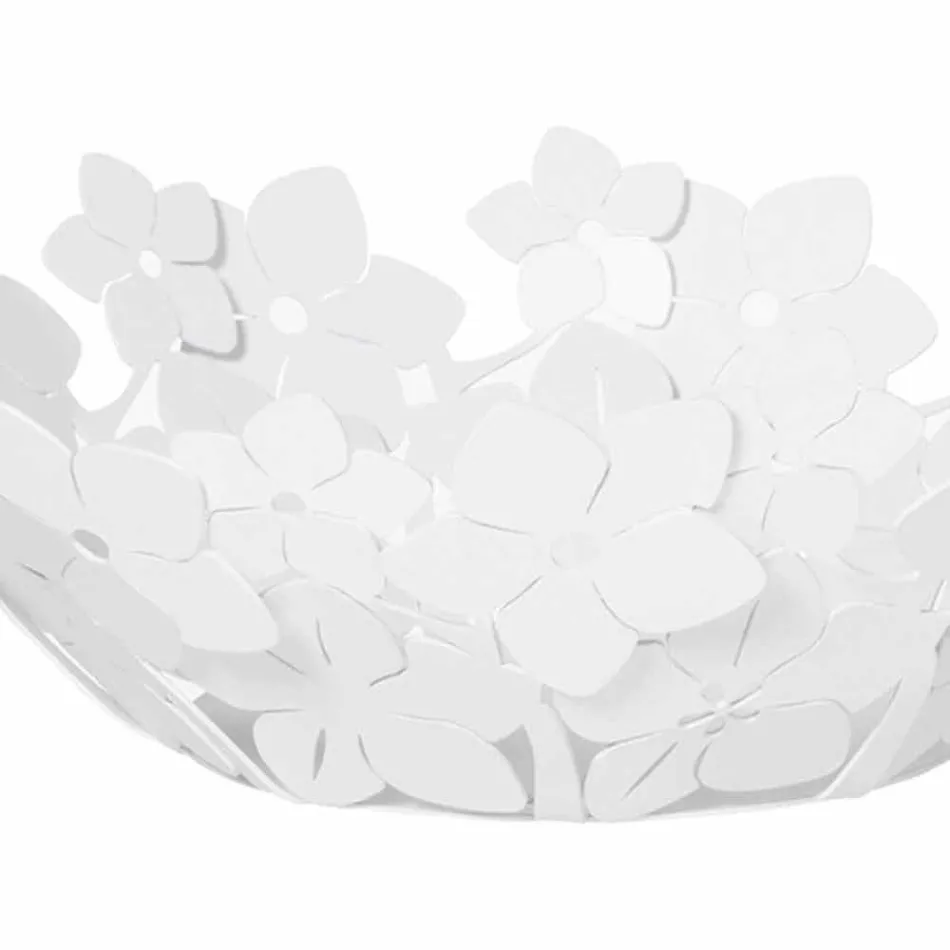 Midtstykke med blomster i mudjern, hvid eller blå - Marken Viadurini