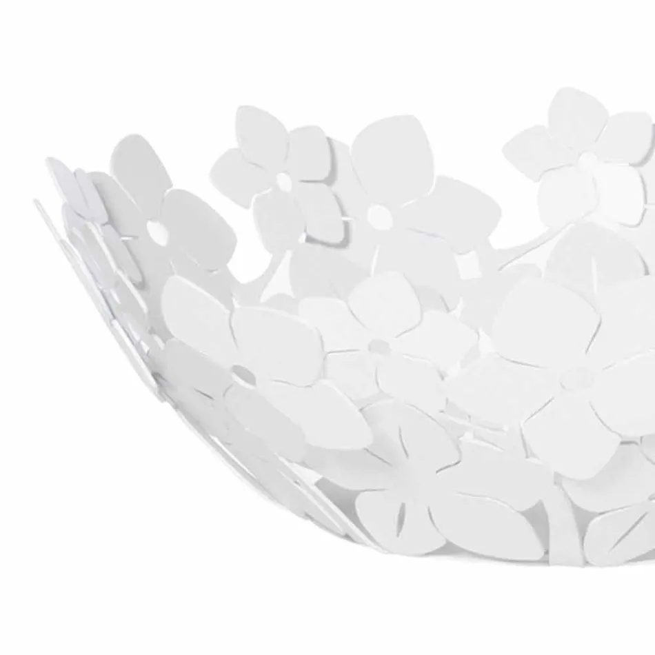 Midtstykke med blomster i mudjern, hvid eller blå - Marken Viadurini