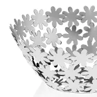 Design midtpunkt i sølvmetal og luksus blomsterdekoration - Terraceo Viadurini