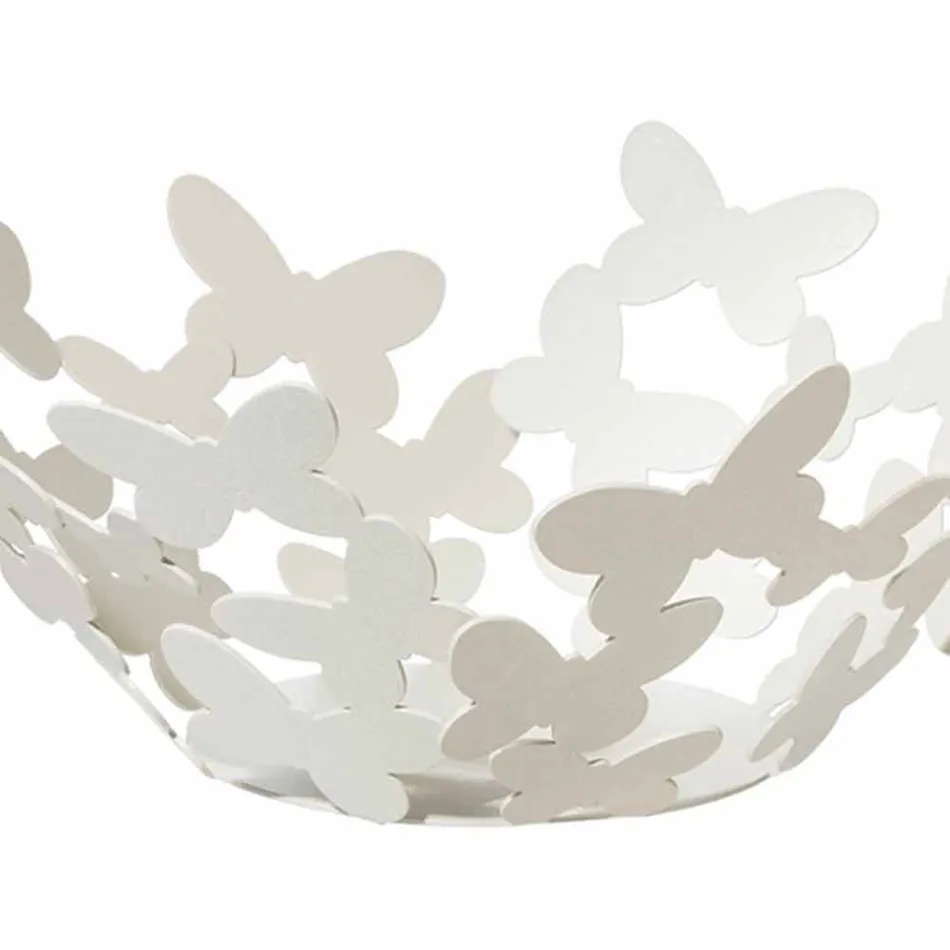 Hvid, beige eller elfenben jern Design Centerpiece fremstillet i Italien - Leiden Viadurini