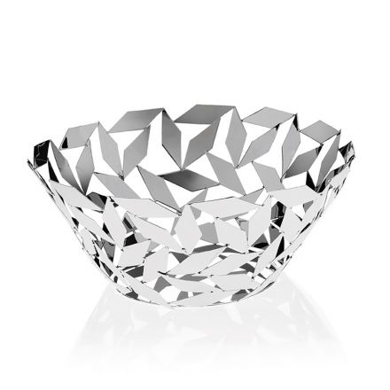Elegant centerpiece i sølvmetal luksus geometriske dekorationer - Torresi Viadurini