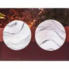 Midtpunkt i Brezza della Versilia marmor og metal fremstillet i Italien - Amabile Viadurini