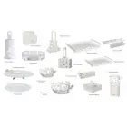 Moderne oval midterstykke i ædelstærkt jernhåndlavet i Italien - Leiden Viadurini