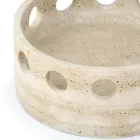 Satin marmor midterstykke/lommebakke lavet i Italien - Hinata Viadurini