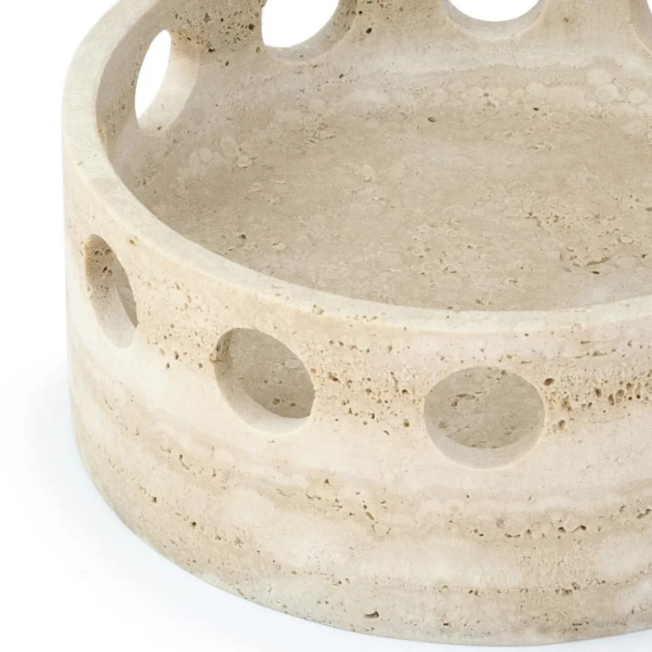 Satin marmor midterstykke/lommebakke lavet i Italien - Hinata Viadurini