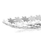 Sølv metal lomme bakke centerpiece luksuriøs blomst dekor - Pinko Viadurini