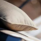 Udendørs chaiselong i jern og håndlavet stof Fremstillet i Italien - Slap af Viadurini