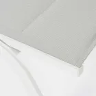 Udendørs chaiselong i tekstil og aluminium med hjul, 4 stykker - Babilonia Viadurini
