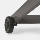 Udendørs chaiselong i tekstil og aluminium med hjul, 4 stykker - Babilonia Viadurini