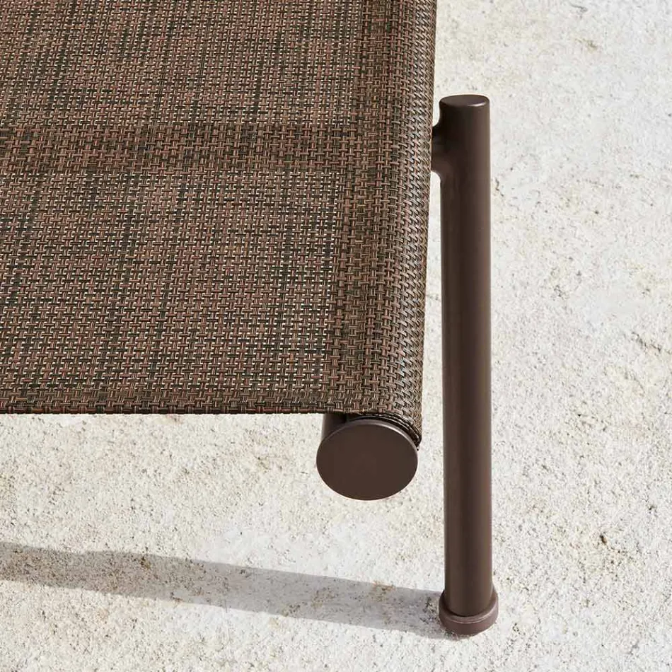 Havechaiselong i aluminium og teknisk stof - Bahia fra Varaschin Viadurini