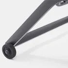 Havechaiselong med hjul og tilbagelænet ryglæn, 4 stykker - Babilonia Viadurini