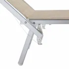 Moderne havechaiselong med parasol og tilbagelænet ryglæn - Arnold Viadurini