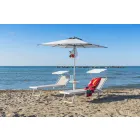 Moderne havechaiselong med parasol og tilbagelænet ryglæn - Arnold Viadurini