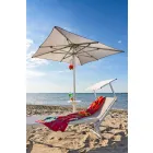 Moderne havechaiselong med parasol og tilbagelænet ryglæn - Arnold Viadurini