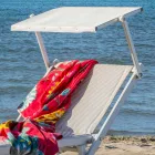 Moderne havechaiselong med parasol og tilbagelænet ryglæn - Arnold Viadurini