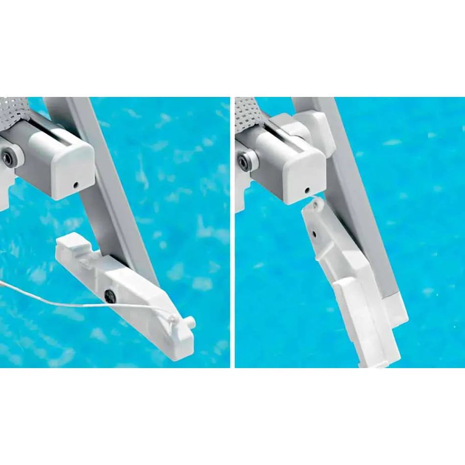 Moderne havechaiselong med parasol og tilbagelænet ryglæn - Arnold Viadurini