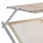 Moderne havechaiselong med parasol og tilbagelænet ryglæn - Arnold Viadurini