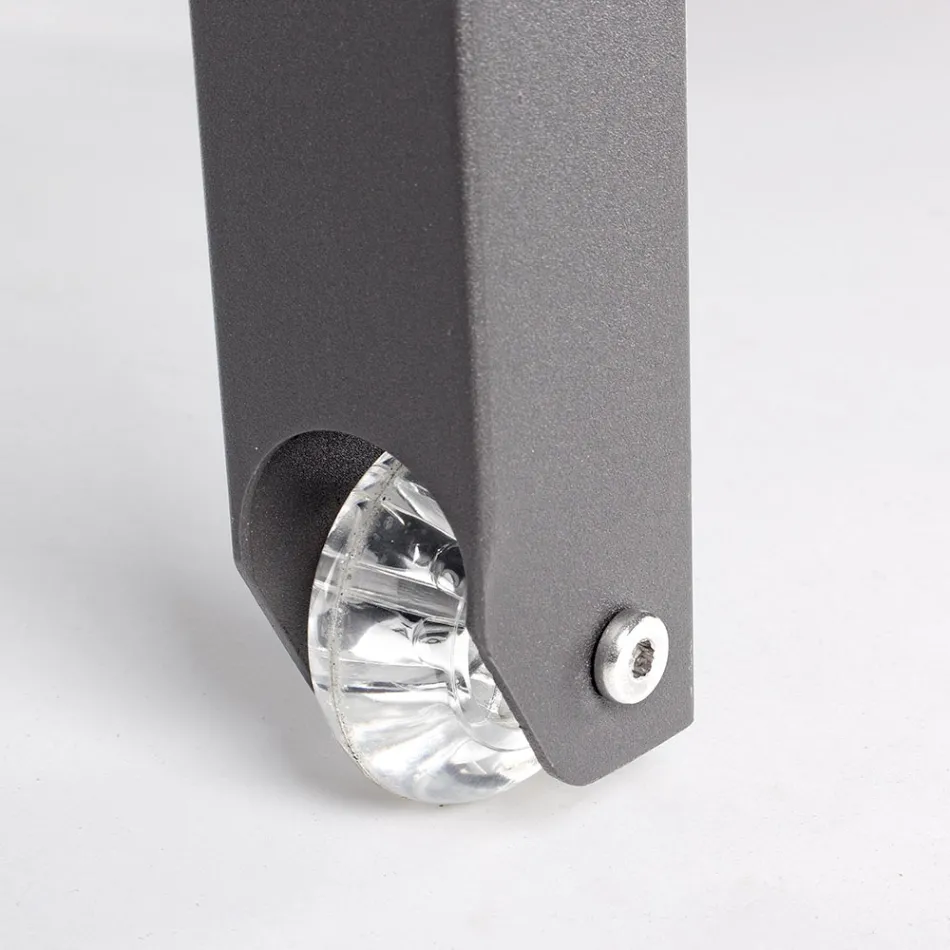 Liggende havechaiselong i aluminium, Homemotion, 4 stk - Lester Viadurini