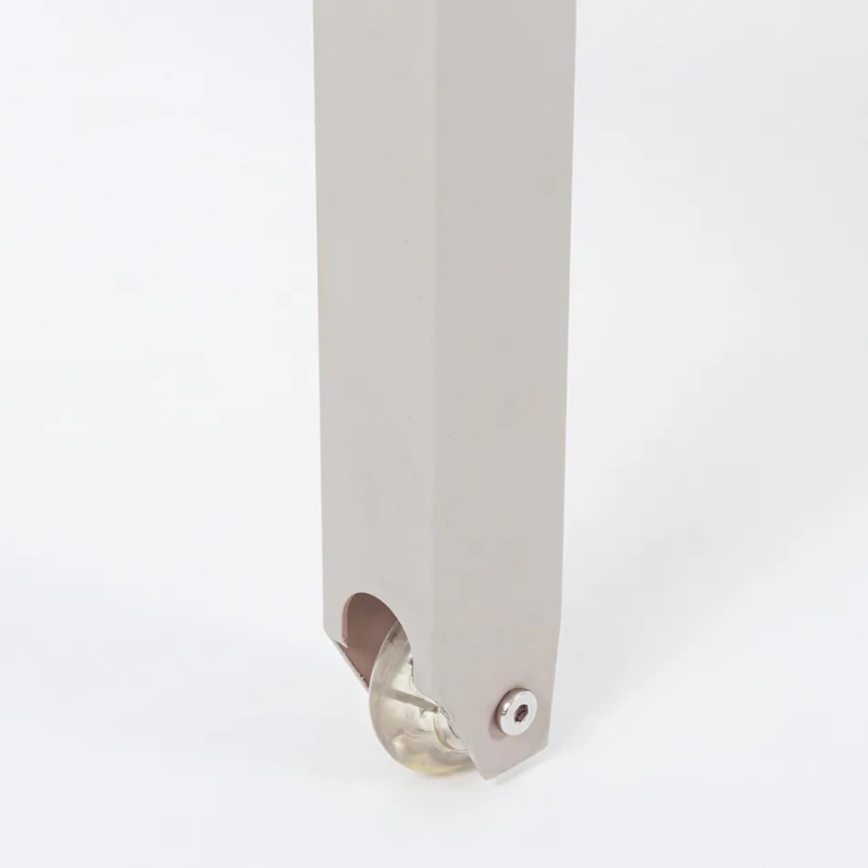 Liggende havechaiselong i aluminium, Homemotion, 4 stk - Lester Viadurini