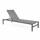 Homemotion Aluminium Liggende Havechaiselong, 4 stykker - Lester Viadurini