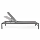 Homemotion Aluminium Liggende Havechaiselong, 4 stykker - Lester Viadurini