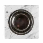 Hunde og katte skål i hvid Carrara-marmor fremstillet i Italien - Ciotta Viadurini