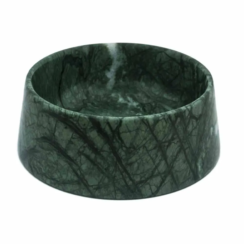 Moderne hund og katte skål i pink Portugal eller grøn Guatemala marmor - Catt Viadurini