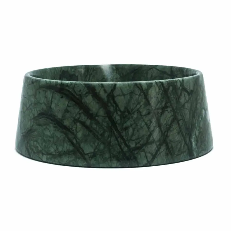 Moderne hund og katte skål i pink Portugal eller grøn Guatemala marmor - Catt Viadurini